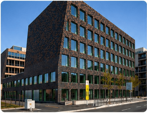 Immeuble de Nanterre, siège de SLM Domiciliation